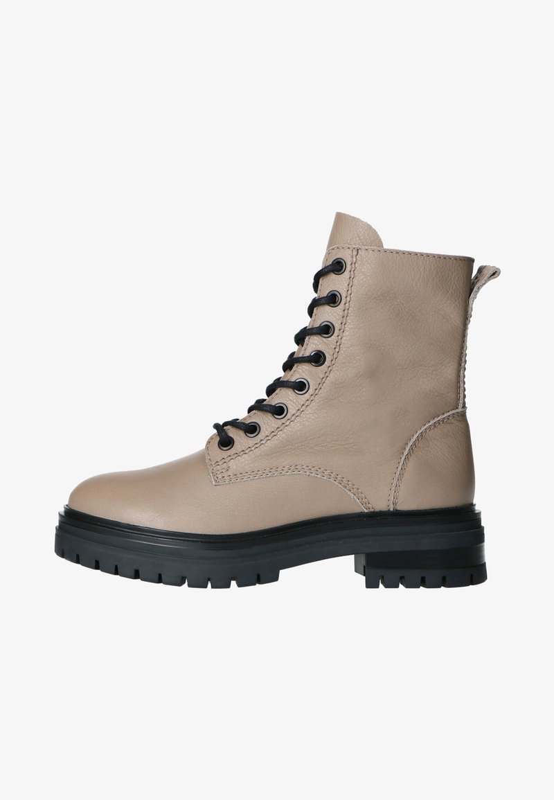 Manfield Platform ankle boots - taupe