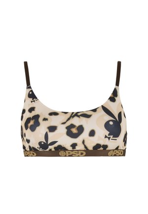PSD, PLAYBOY CHEETAH SCOOP BRALETTE - Bustier - beige black