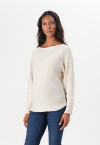 ONLY MATERNITY OLMNICOYA BOAT NECK PULLOVER - Maglione - pumice stone