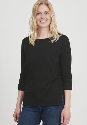 FRBESMOCK 2 PULLOVER - Strickpullover - black