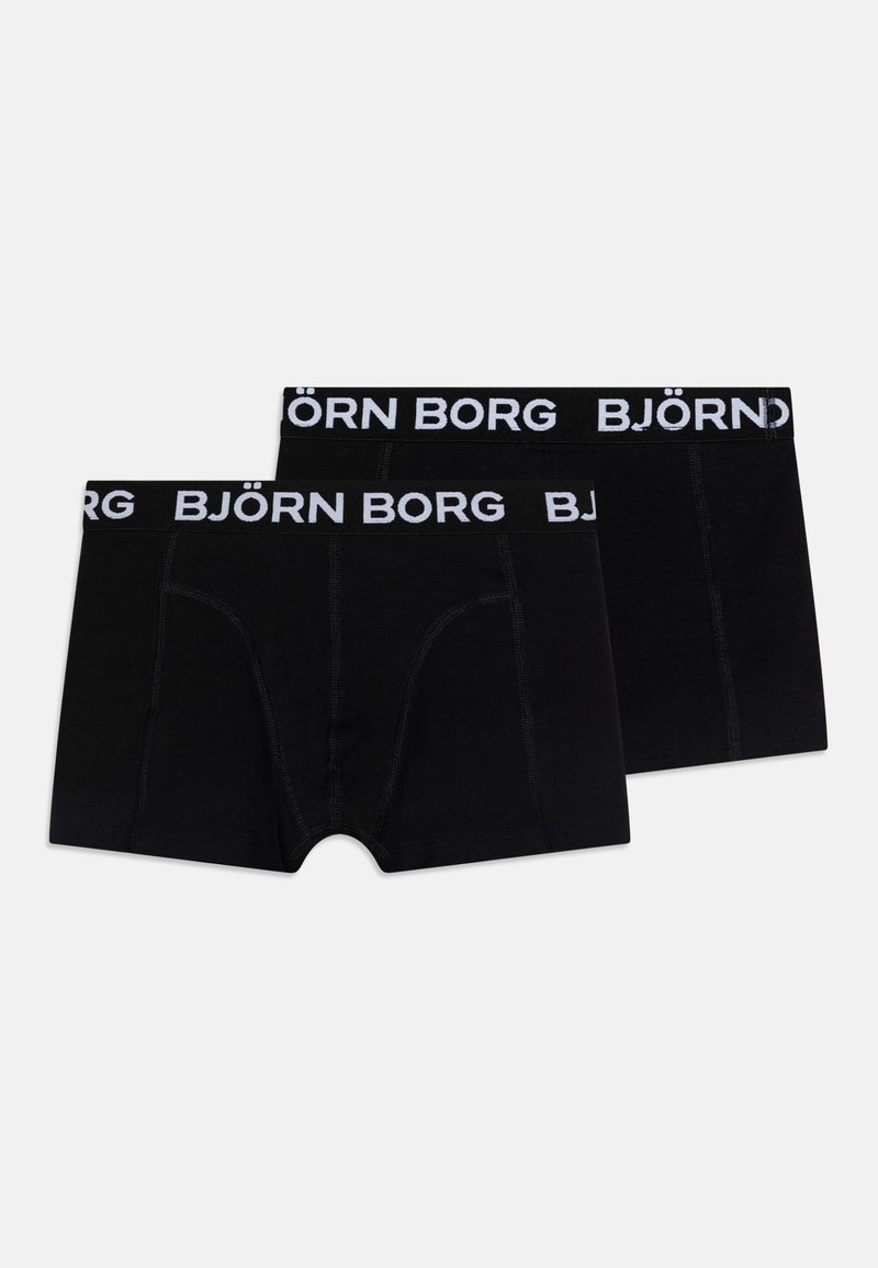 Čierne boxerky vyrobené z bavlny s elastickým pásom s bielym logom "BJÖRN BORG". Majú ploché švy a pohodlný strih.