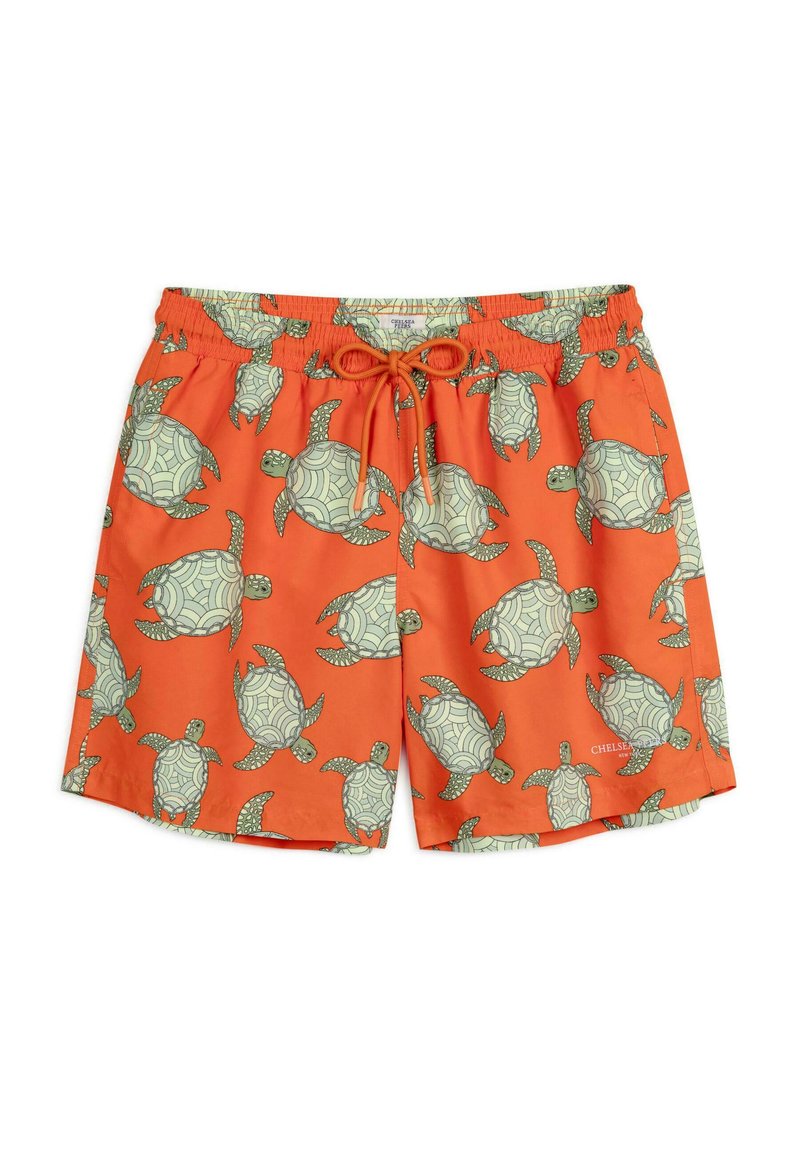 Chelsea Peers TURTLES DRAWCORD Shorts da mare orange/arancione
