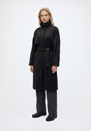 Vero Moda, VMBOWIE LONG WOOL BLEND COAT - Класическо палто - dark grey