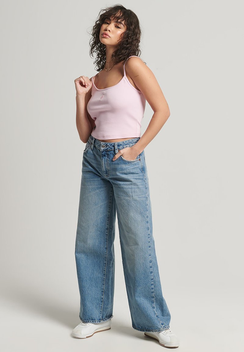 Superdry & Co Top donkerroze Superdry & Co Top donkerroze