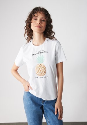 Print T-shirt - white