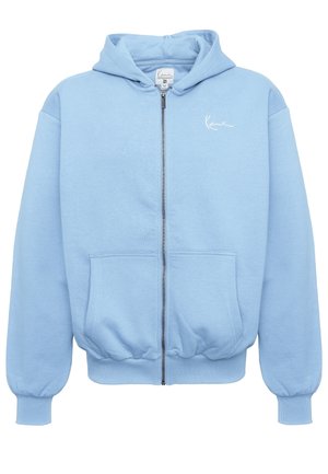 Mikina na zip - light blue