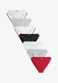 Unselected, red black