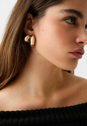 Bershka, SET OF 3 PAIRS OF THICK - Boucles d'oreilles - gold coloured