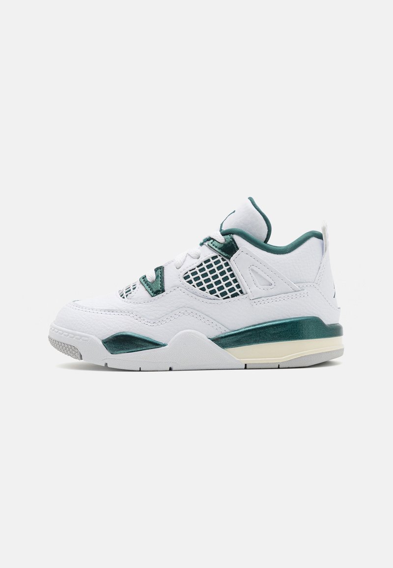 Jordan JORDAN 4 RETRO UNISEX - Basketball shoes - white/oxidized green/white/neutral grey