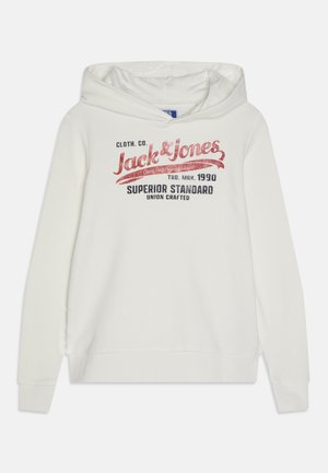JPRBLUBILLY LOGO SWEAT HOOD - Hoodie - cloud dancer