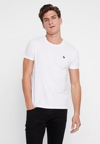 Abercrombie & Fitch 3-Pack Icon Crew Tee - T-shirts - white/grey/black