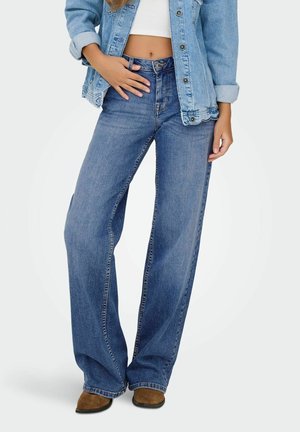 ONLY, WIDE-FIT JEANS ONLJULIA LOW WAIST WIDE LEG FIT JEANS - Wide Leg - medium blue denim