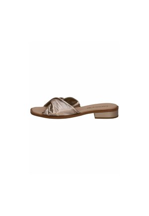 Mules - taupe metallic