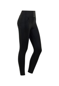 Leggings Donna Wetlook Effetto Pelle - Vita Alta, Termici, Pantaloni Verniciati, Lavabili - Foto 5