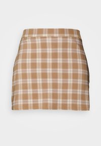 Hollister Co. PLAID ALINE SKORT - Miniszoknya - tan plaid