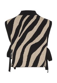 VILA VIRIL COLLAR - Cape - black/beige