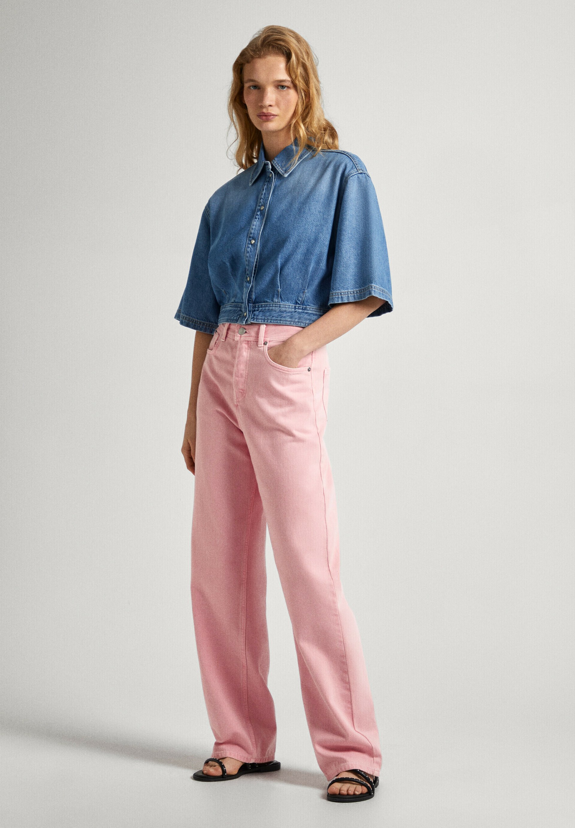 Chemisier Ballon Pepe Jeans BECKY Jaune Pois Taille XS (Très Bon état) KSo1018
