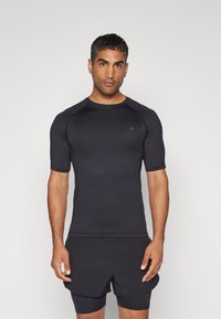 Pier One Sport - Navadna majica - black Miniaturna slika 1