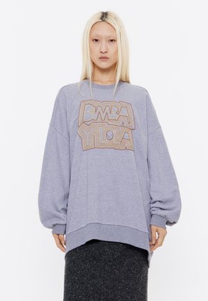 LOGO BORDADO - Sudadera - gris oscuro melange
