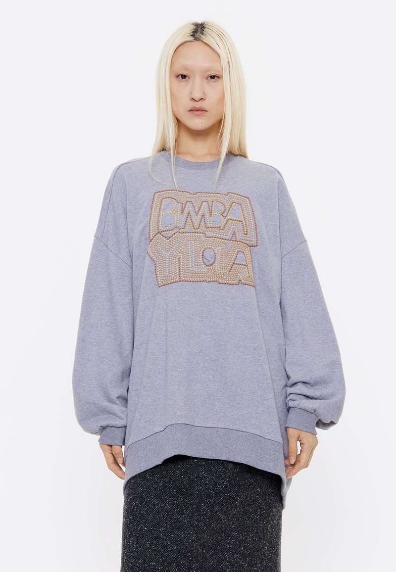 Bimba Y Lola LOGO BORDADO - Sudadera - gris oscuro melange
