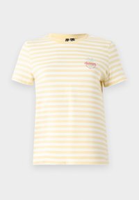 VMSILKE FRANCIS BOX - Printtipaita - pale banana/snow white