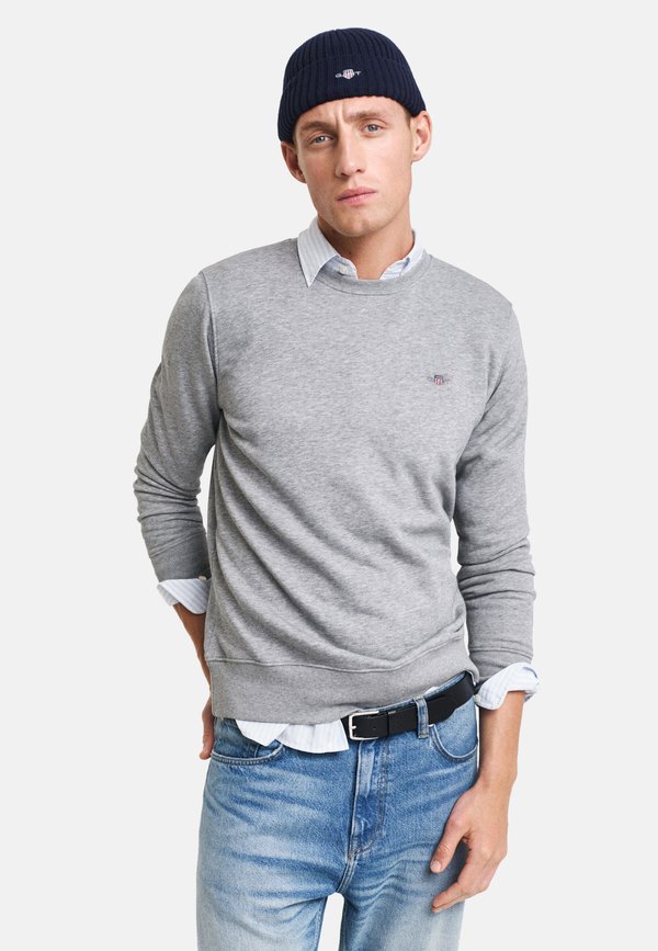 SHIELD NECK - Sweatshirt - grau3