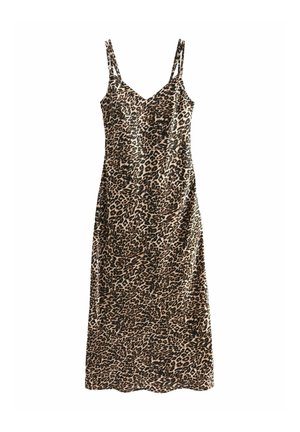 REGULAR FIT - Jurk - brown leopard print