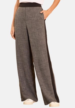 Love & Roses REGULAR FIT - SIDE STRIPE WIDE LEG - Nohavice - grey