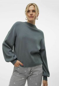Vero Moda VMNANCY LS GA BOO REP - Trui - balsam green