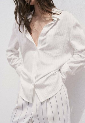STRIPED  - Button-down blouse - off white