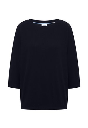 Cecil, 3/4-ARM SHIRT MIT WAFFELSTRUKTUR - T-shirt à manches longues - urban dark blue