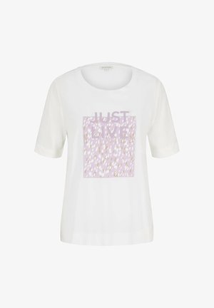 Camiseta estampada - whisper white