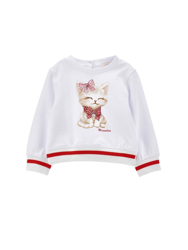 CON FIOCCHI - Sweatshirt - bianco