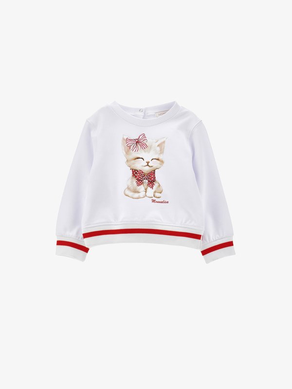 CON FIOCCHI - Sweatshirt - bianco