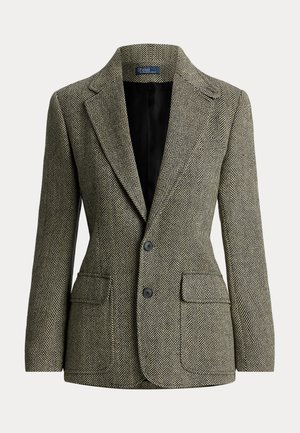 Polo Ralph Lauren, SINGLE BREASTED HERRINGBONE BLAZER - Bleiser - black/cream
