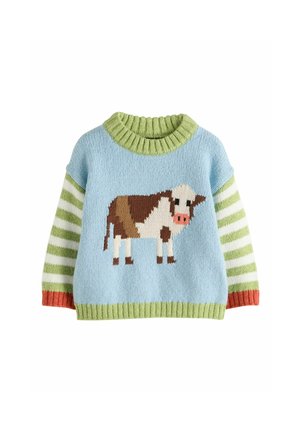 Next, NEXT CABLE KNIT VARSITY JUMPER (3M-7Y) - Jumper - blue