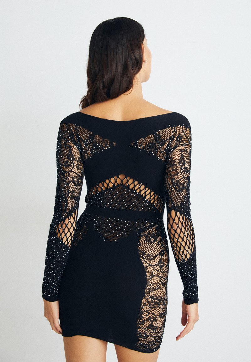 Ann Summers PAISLEY DRESS - Nightie - black - Zalando.ie