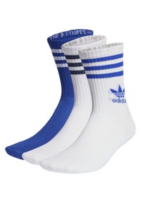 adidas Originals - CREW SOCK UNISEX 3 PACK - Sukat - lucid blue/white/white Pienoiskuva 1