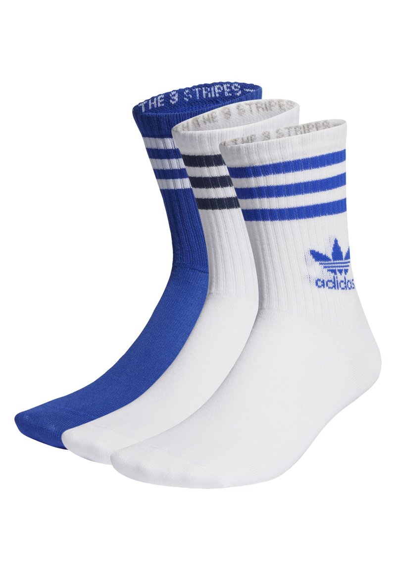 adidas Originals - CREW SOCK UNISEX 3 PACK - Čarape - lucid blue/white/white, Povećaj