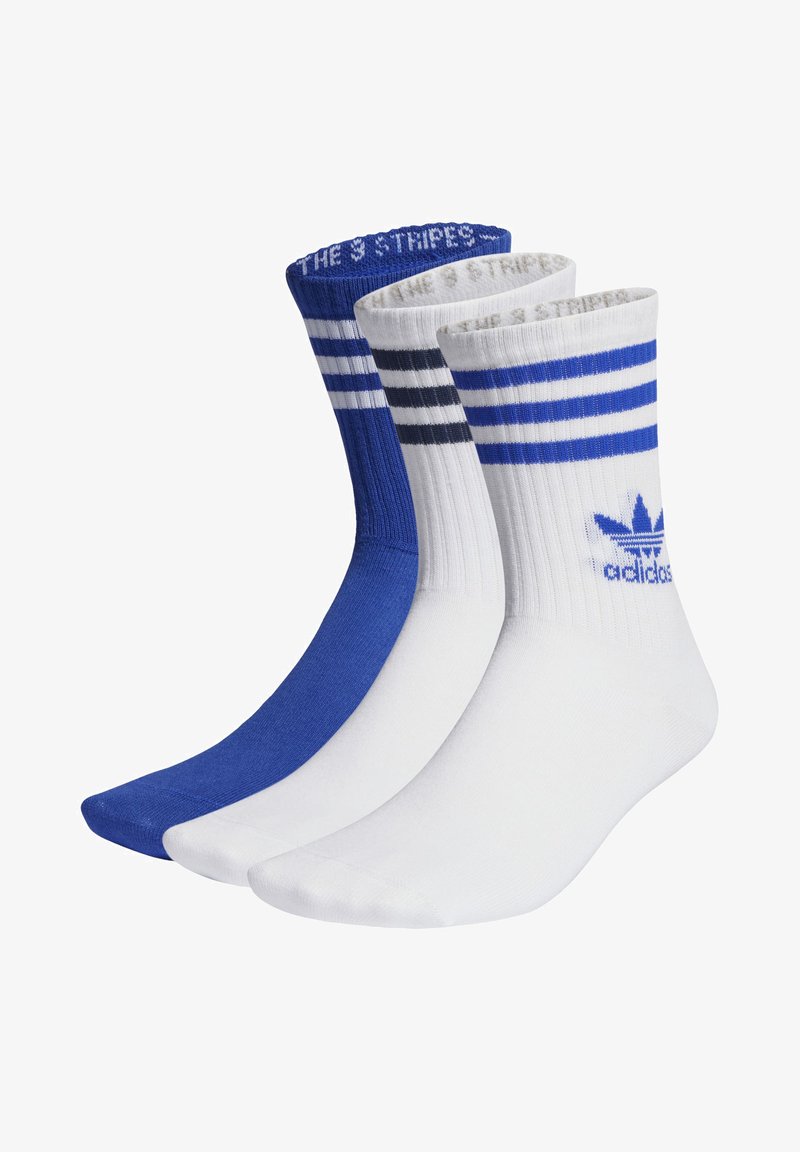 adidas Originals - CREW SOCK UNISEX 3 PACK - Socken - lucid blue/white/white, Vergrößern