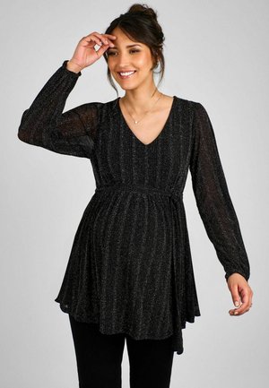 MATERNITY SPARKLE REGULAR FIT - Túnica - black