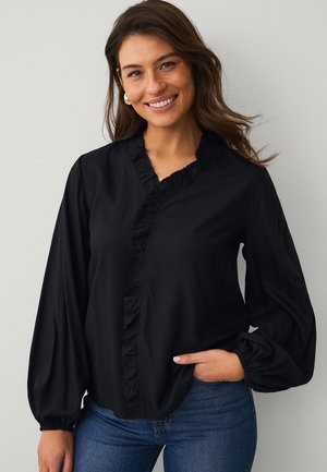 MIT RÜSCHENRÖCKEN - Blouse - black