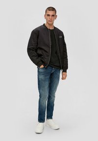 QS MIT MUSTERSTRUKTUR - Trui - schwarz