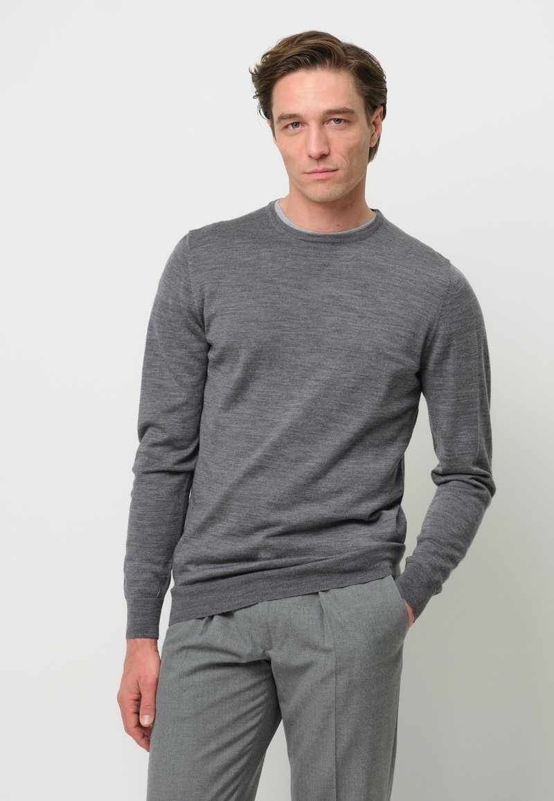 PROFUOMO THE MERINO CREW-NECK - Trui - grey