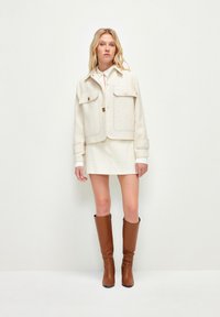 adL STITCH DETAILED - Summer jacket - light beige