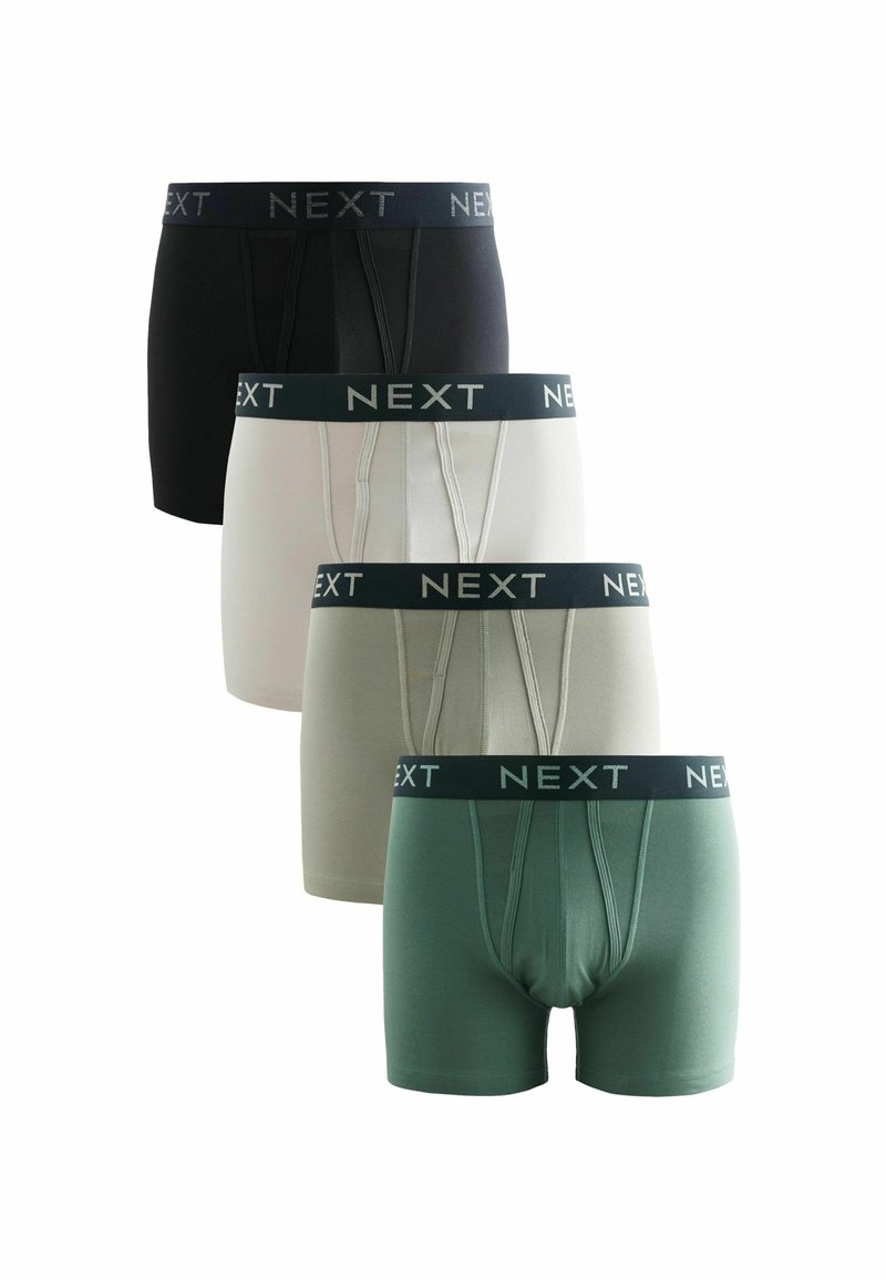 Next A FRONTS FOUR PACK - Boxer alsónadrág - green black
