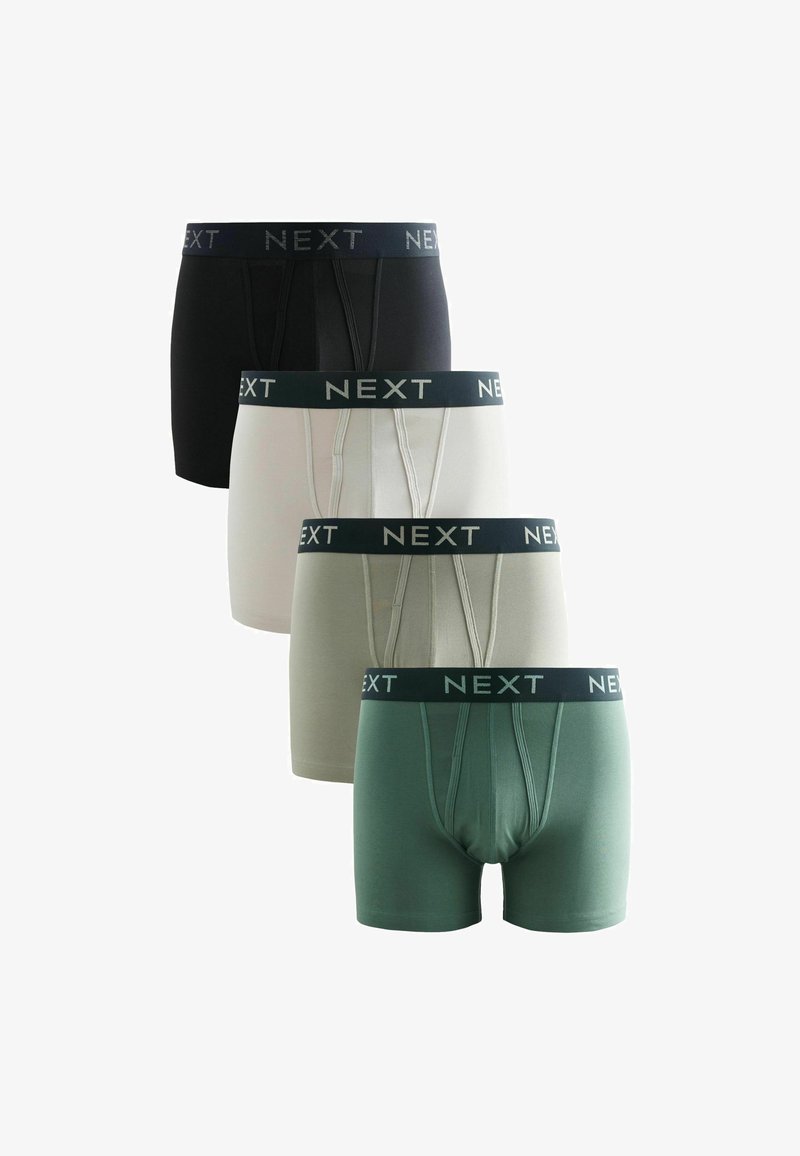 Next A FRONTS FOUR PACK - Boxer alsónadrág - green black
