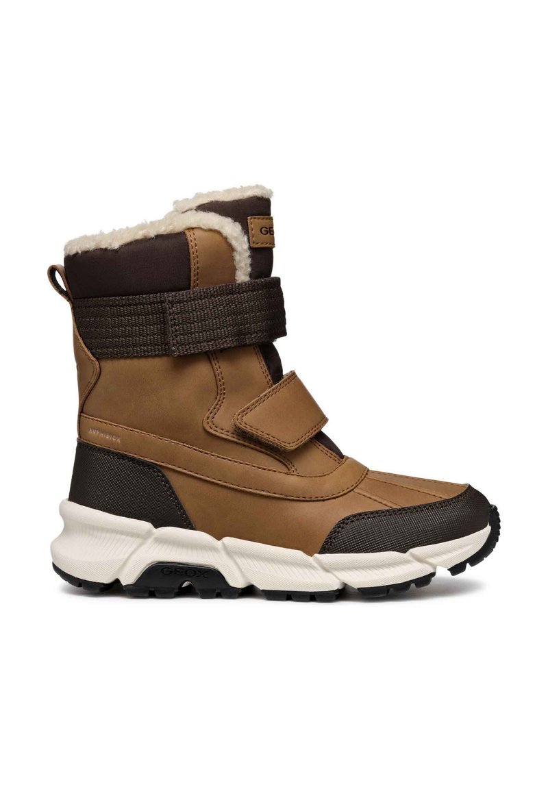 Geox J FLEXYPER PLUS - Botas para la nieve - tobacco coffee