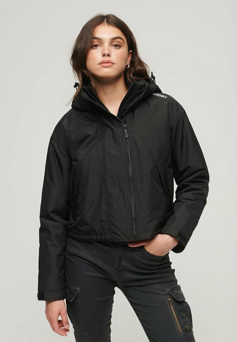 Superdry - CODE SD-WINDCHEATER - Outdoorjas - black grid, Vergroten