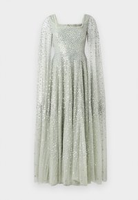 SCATTER DOT CAPE SLEEVE ANKLE GOWN - Iltapuku - laurel lau